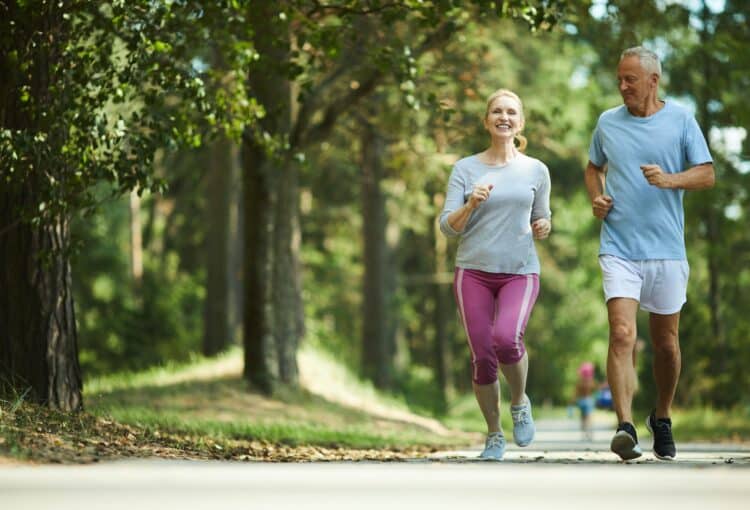 Seniors jogging